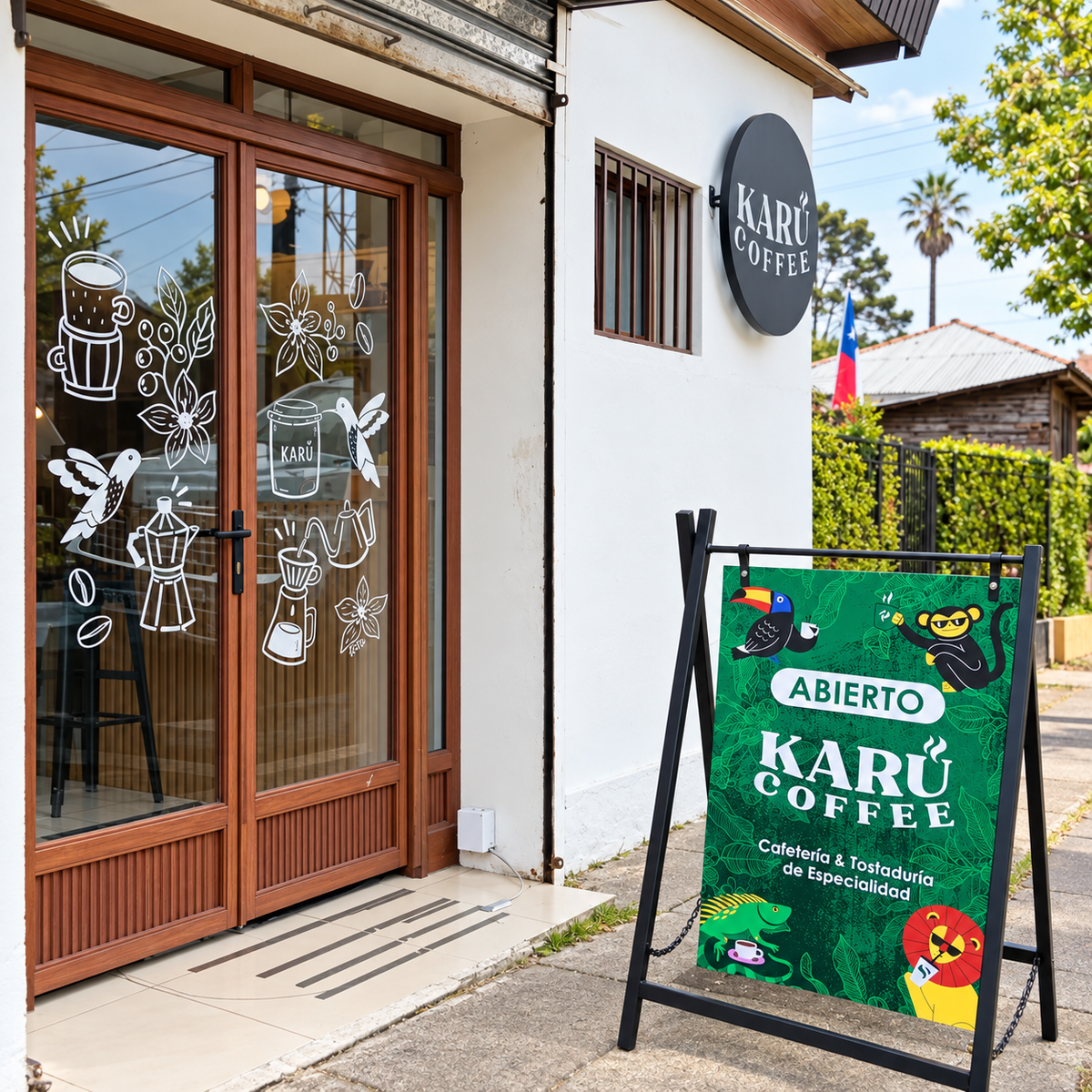 Frontis de Karü Coffee en San Carlos