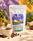 Café Bolivia Caranavi Karü Coffee con taza y fondo de colores